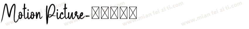 Motion Picture字体转换